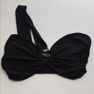 Nasty Gal Black Asymmetrical Top